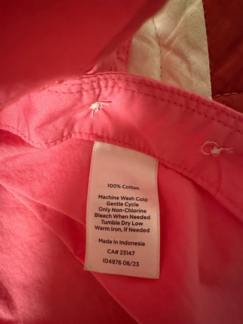 Talbots Pink Button Up Tunic - Picture 2 of 6